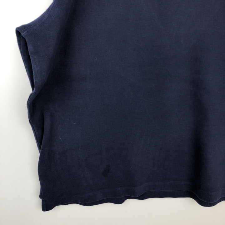 Ralph Lauren POLO RALPH LAUREN Half-Zip Sweatshirt, Men's XXL cotton navy blue type Vintage Second Hand