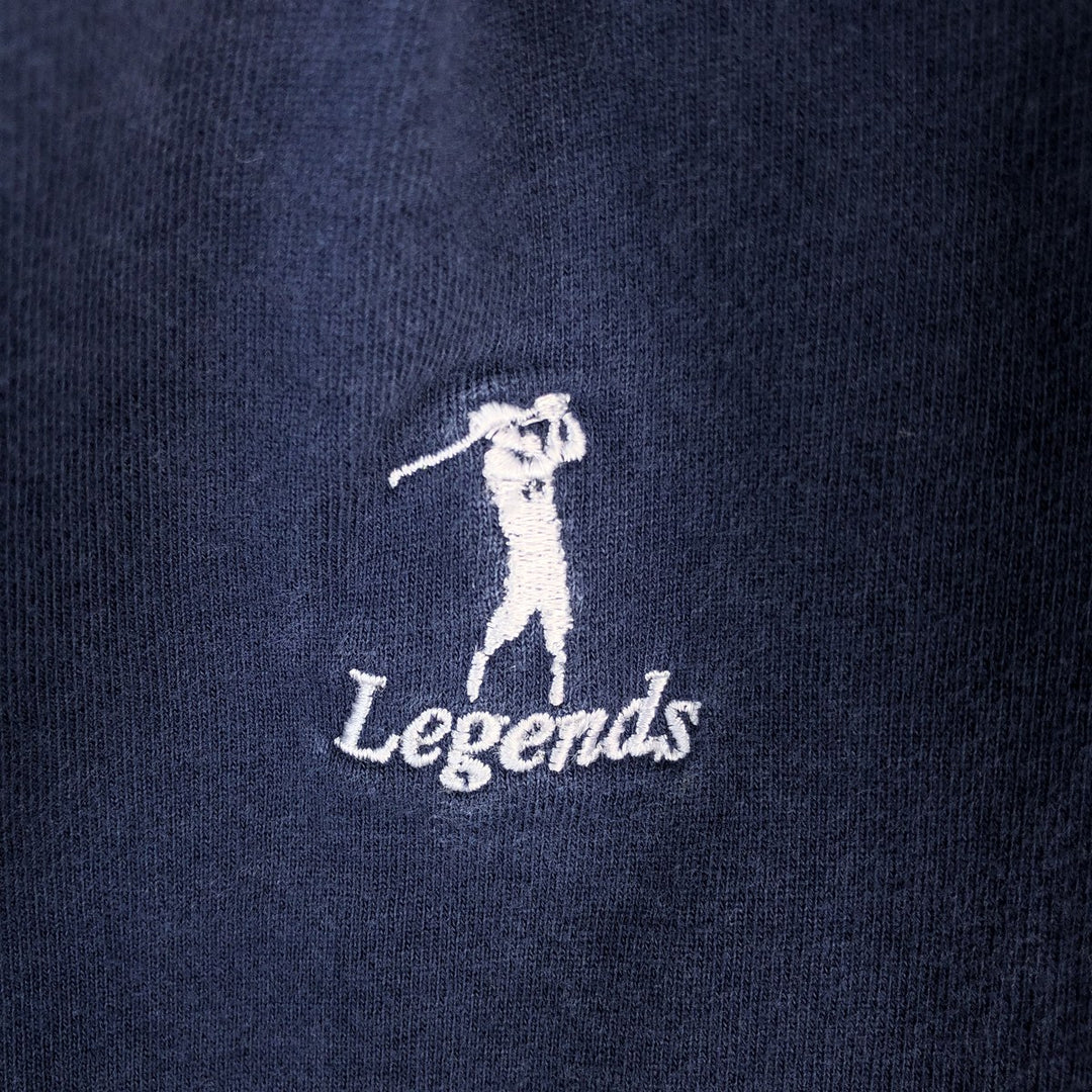 Ralph Lauren POLO GOLF Half-Zip Sweatshirt, Men's XL cotton navy blue type Vintage Second Hand