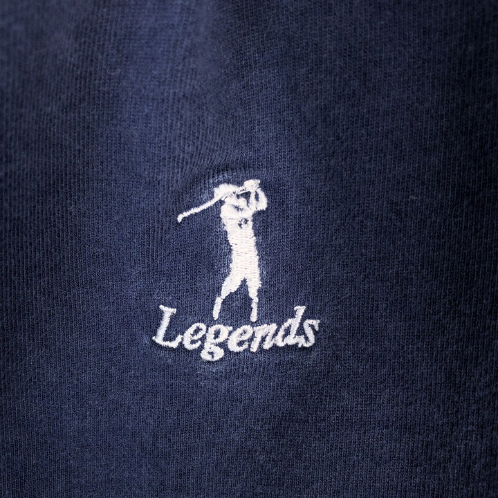 Ralph Lauren POLO GOLF Half-Zip Sweatshirt, Men's XL cotton navy blue type Vintage Second Hand