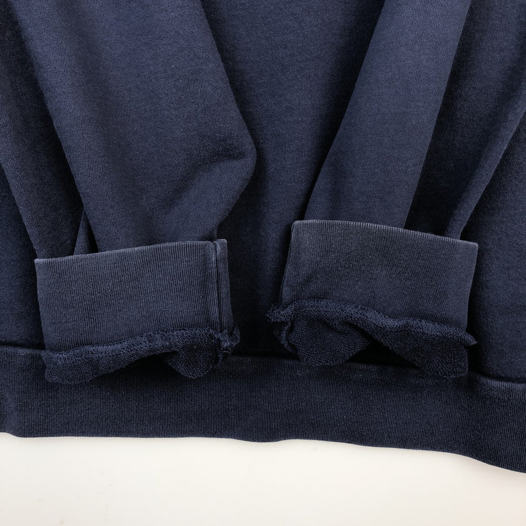 Ralph Lauren POLO GOLF Half-Zip Sweatshirt, Men's XL cotton navy blue type Vintage Second Hand