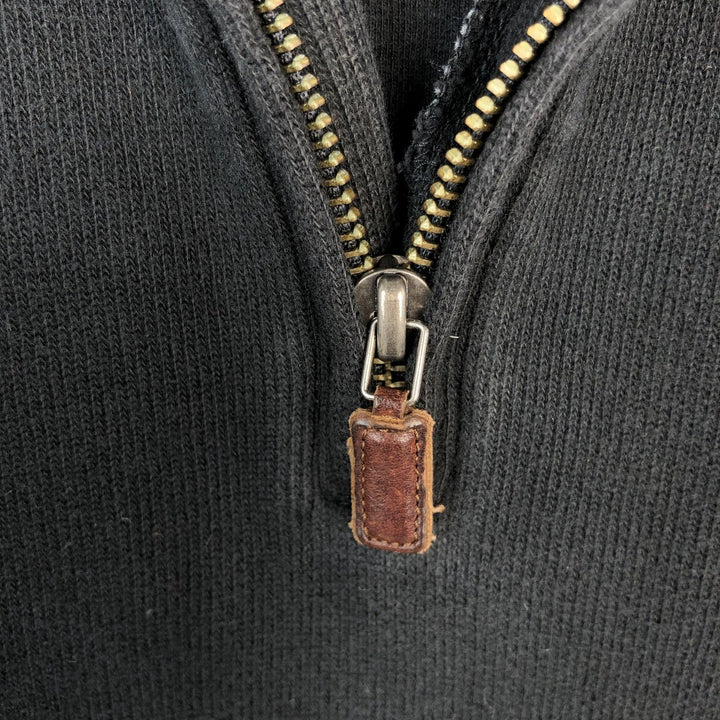 Ralph Lauren POLO by Ralph Lauren Half-Zip Sweatshirt, Men's XL cotton black type Vintage Second Hand
