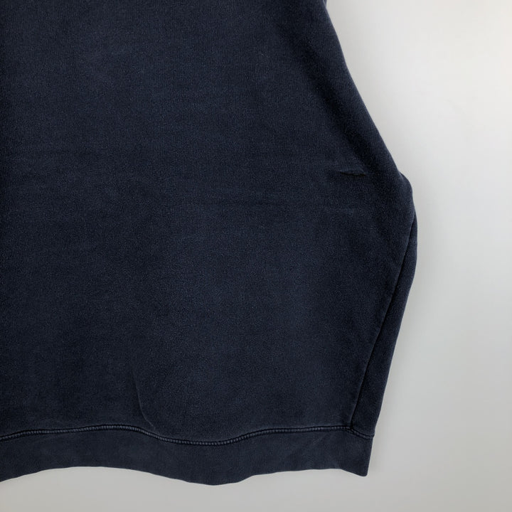 2000'S Nike Half-Zip Sweatshirt (Men's Size XL) cotton navy blue type Vintage Second Hand
