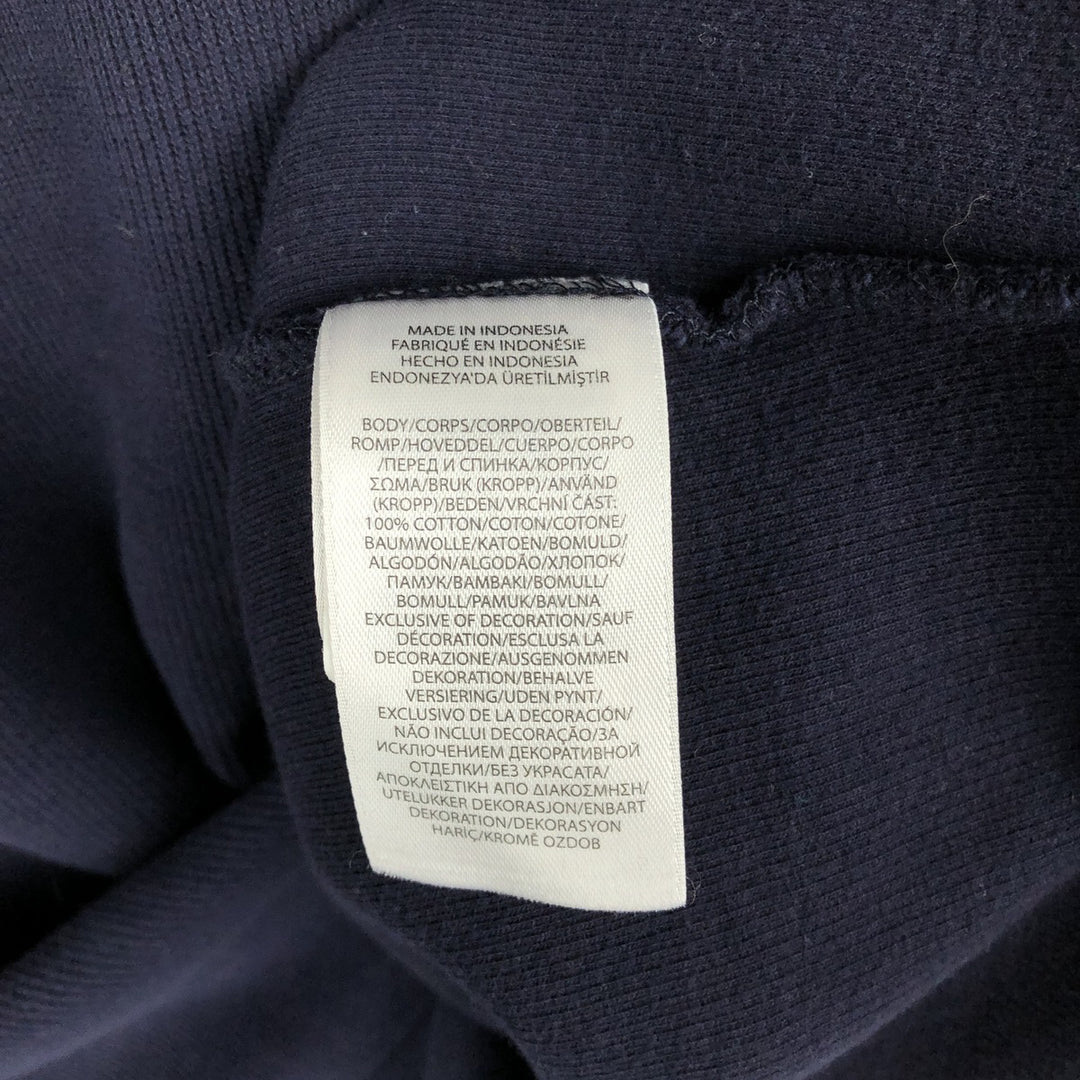 Ralph Lauren POLO RALPH LAUREN Half-Zip Sweatshirt, Men's XL cotton navy blue type Vintage Second Hand
