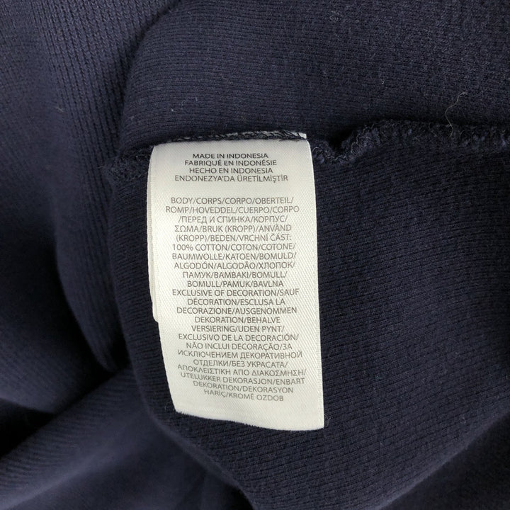 Ralph Lauren POLO RALPH LAUREN Half-Zip Sweatshirt, Men's XL cotton navy blue type Vintage Second Hand