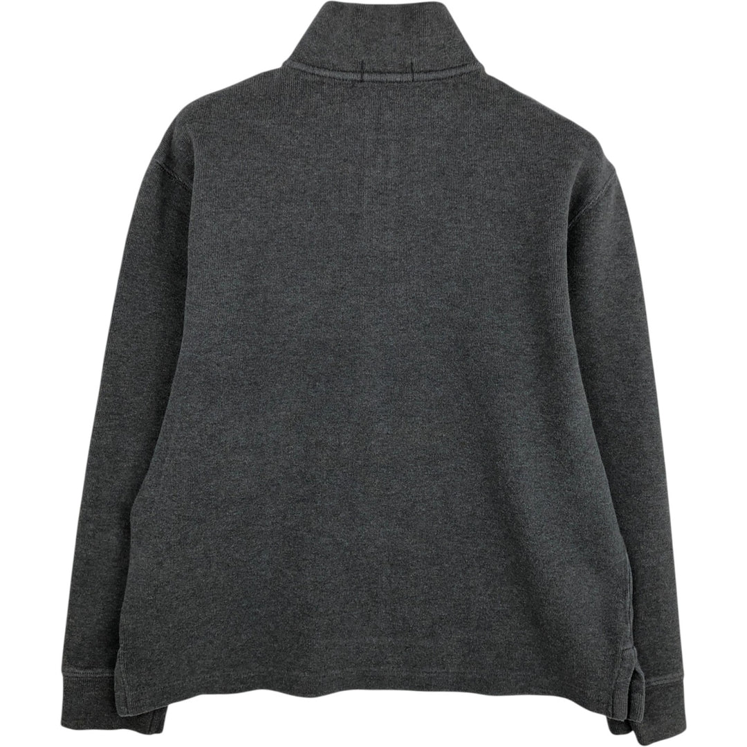 Ralph Lauren POLO RALPH LAUREN Half-Zip Sweatshirt, Men's S cotton gray type Vintage Second Hand