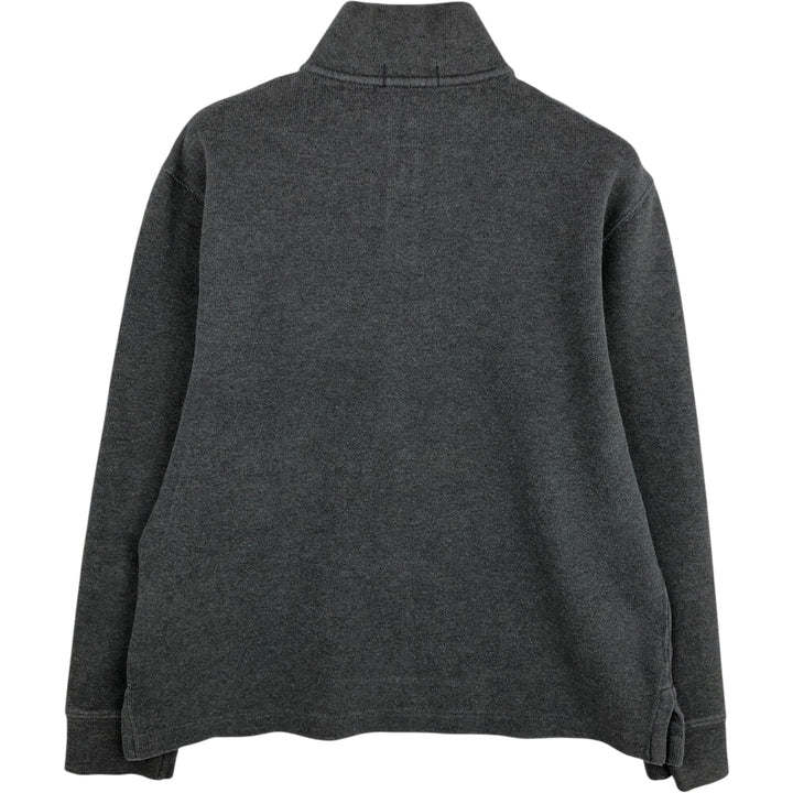 Ralph Lauren POLO RALPH LAUREN Half-Zip Sweatshirt, Men's S cotton gray type Vintage Second Hand