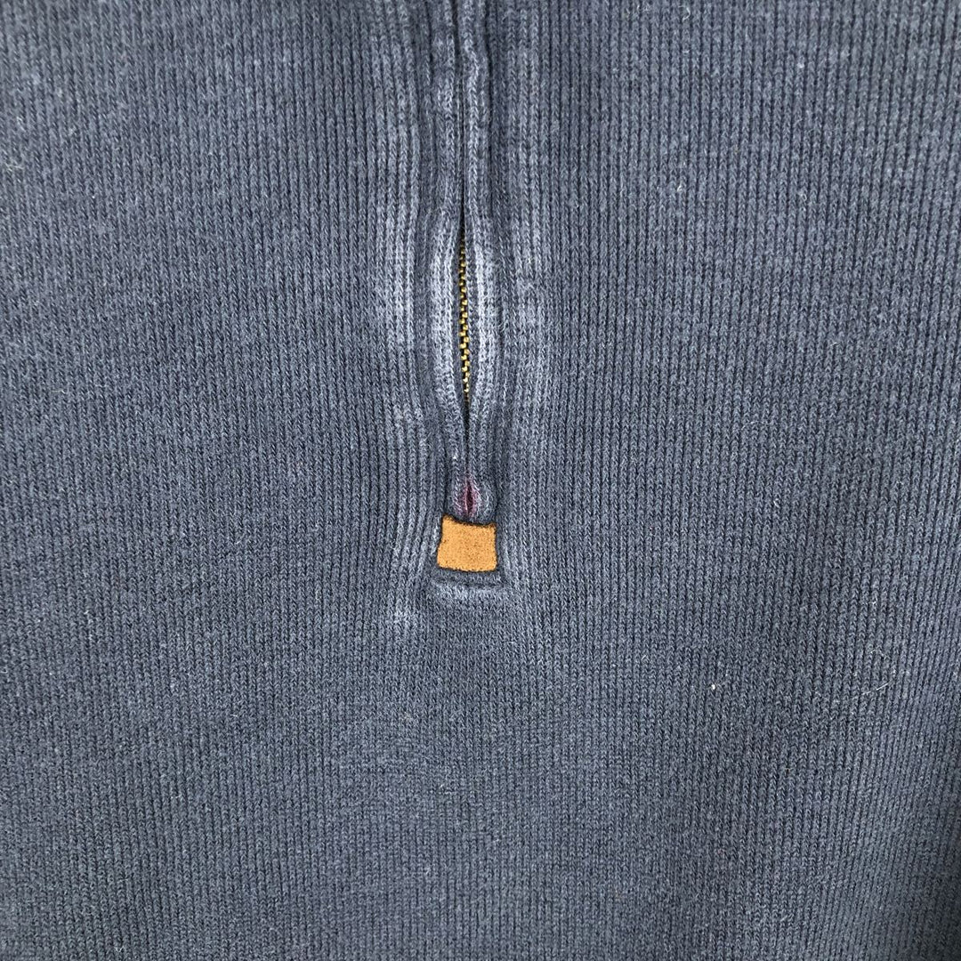 Ralph Lauren POLO by Ralph Lauren Half-Zip Sweatshirt, Men's Size L cotton navy blue type Vintage Second Hand