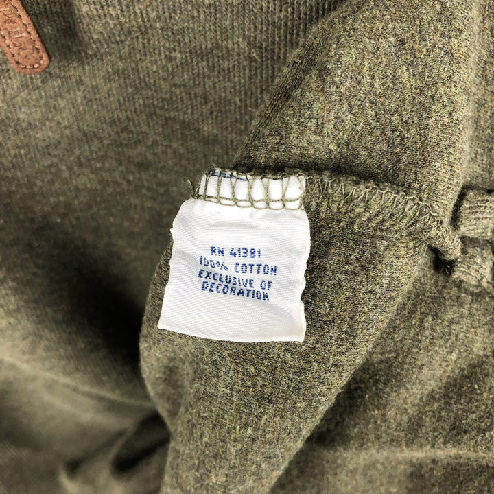 Ralph Lauren POLO RALPH LAUREN Half-zip sweatshirt, sweatshirt, men's size L cotton Khaki type Vintage Second Hand