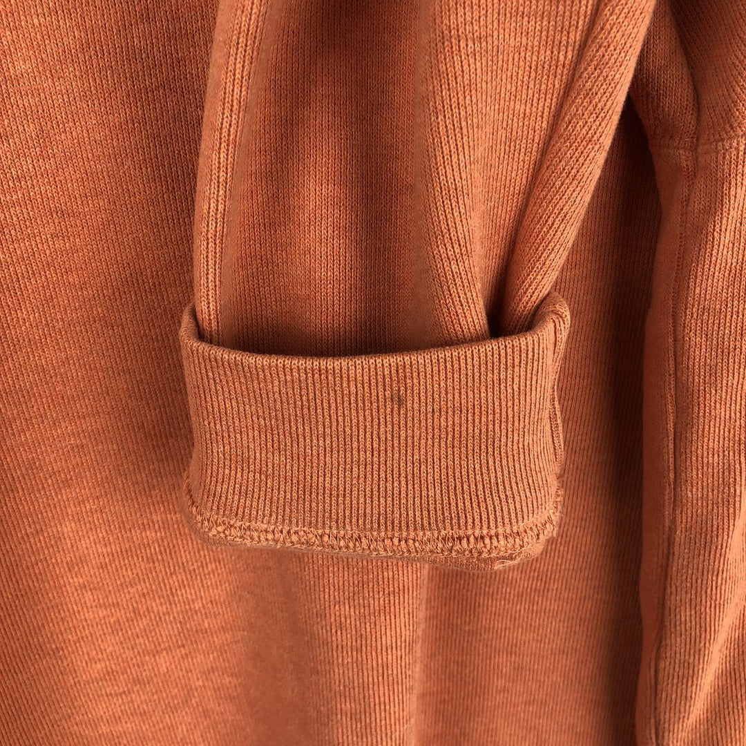 Ralph Lauren POLO by Ralph Lauren Half-Zip Sweatshirt, Men's Size L cotton orange type Vintage Second Hand