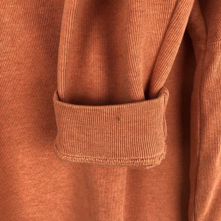 Ralph Lauren POLO by Ralph Lauren Half-Zip Sweatshirt, Men's Size L cotton orange type Vintage Second Hand