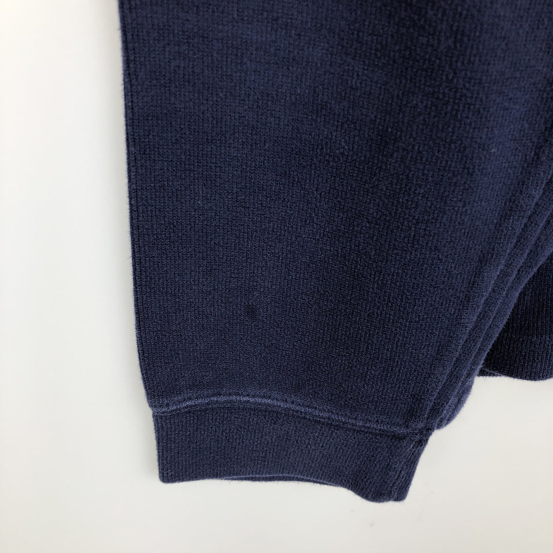 Ralph Lauren POLO by Ralph Lauren Half-Zip Sweatshirt, Men's XL cotton navy blue type Vintage Second Hand