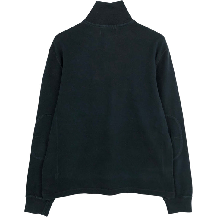 Ralph Lauren POLO by Ralph Lauren Half-Zip Sweatshirt, Men's M cotton black type Vintage Second Hand