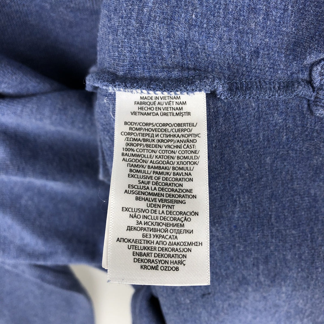 Ralph Lauren ESTATE RIB Rib Knit Half-Zip Sweatshirt (Men's XL equivalent) cotton blue type Vintage Second Hand