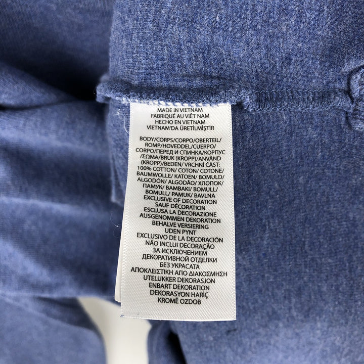 Ralph Lauren ESTATE RIB Rib Knit Half-Zip Sweatshirt (Men's XL equivalent) cotton blue type Vintage Second Hand