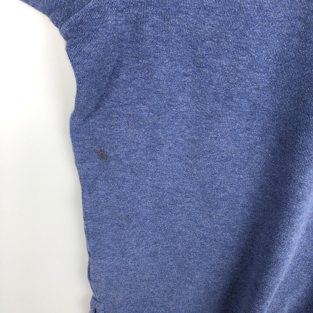 Ralph Lauren ESTATE RIB Rib Knit Half-Zip Sweatshirt (Men's XL equivalent) cotton blue type Vintage Second Hand