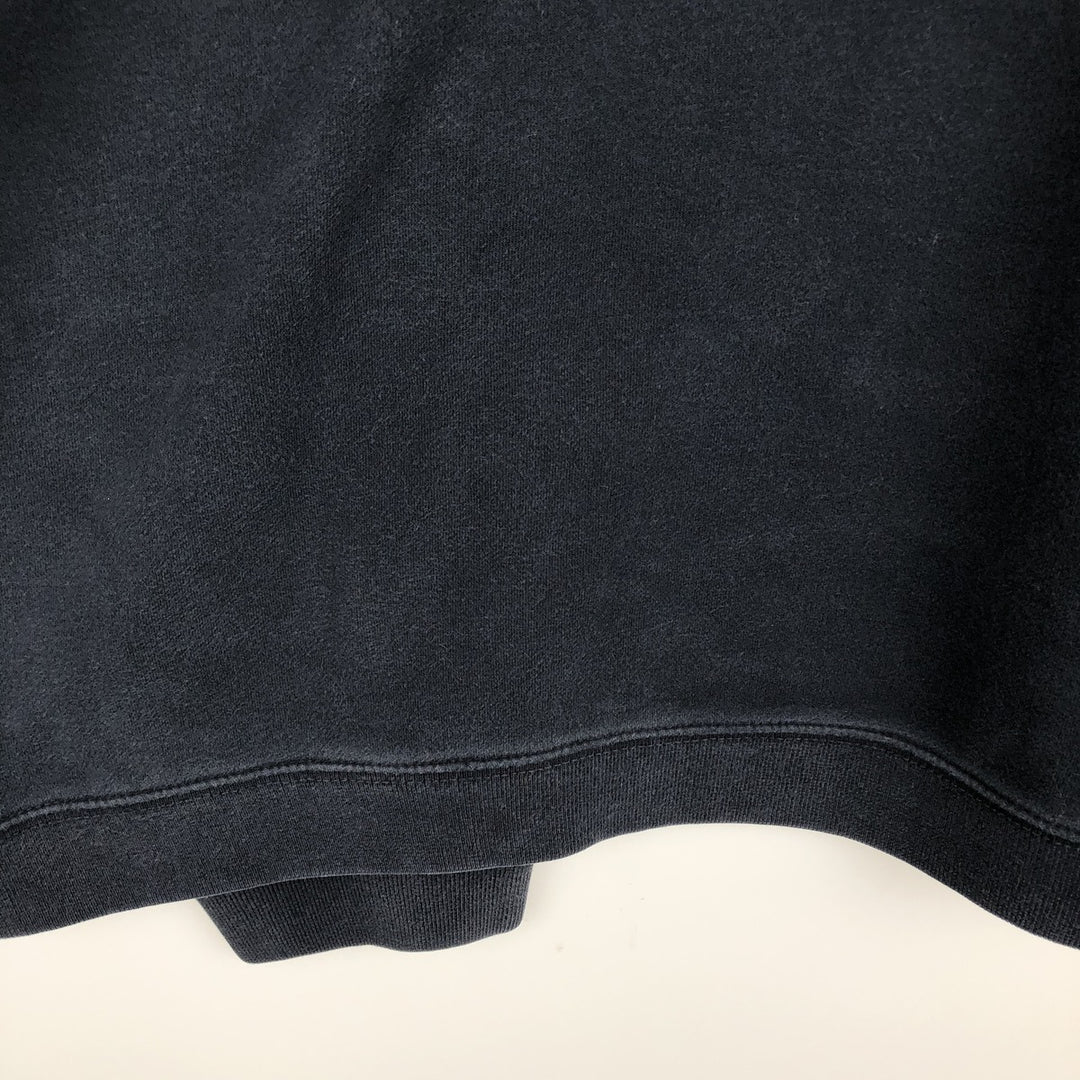 Ralph Lauren CHAPS Half-Zip Sweatshirt (Men's Size XL) cotton navy blue type Vintage Second Hand