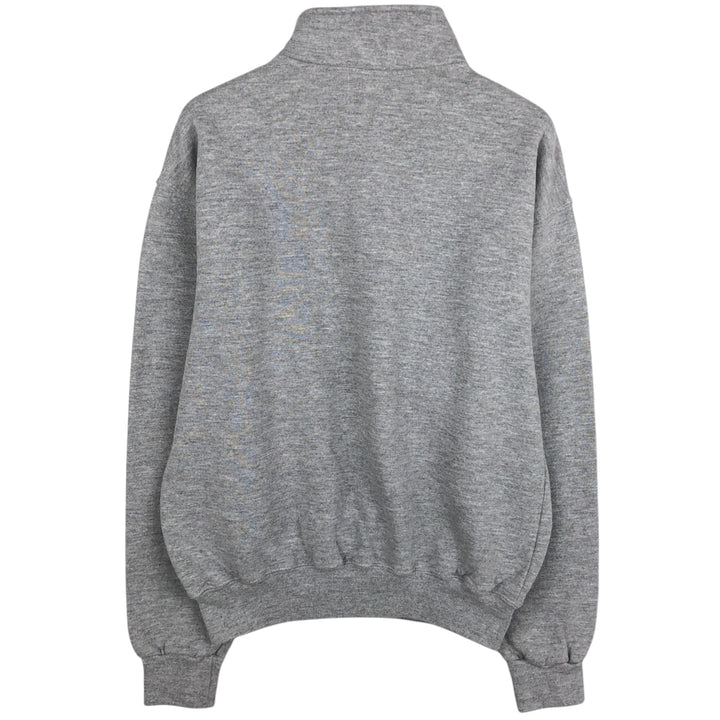 90'S Russell Half-Zip Sweatshirt, Men's Size M (approx.), Vintage polyester gray type Vintage Second Hand