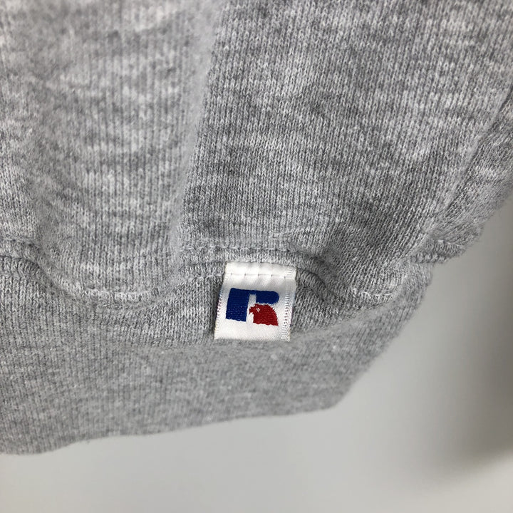 90'S Russell Half-Zip Sweatshirt, Men's Size M (approx.), Vintage polyester gray type Vintage Second Hand