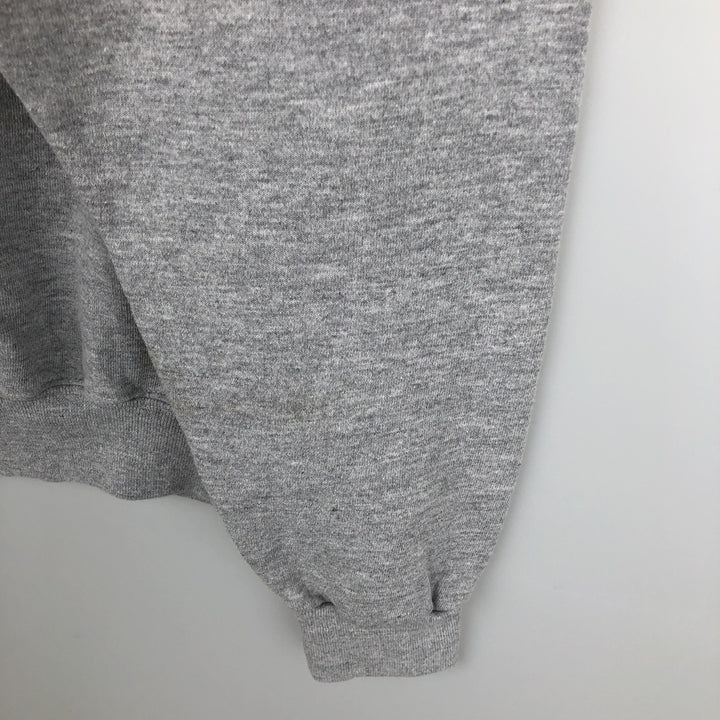 90'S Russell Half-Zip Sweatshirt, Men's Size M (approx.), Vintage polyester gray type Vintage Second Hand