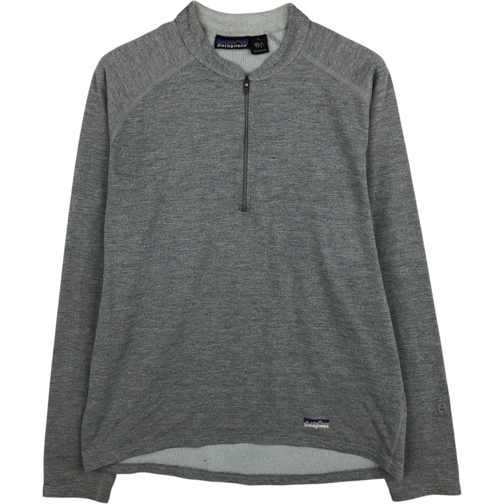2000'S Patagonia Regulator R.5 21045SP02 Half-Zip Sweatshirt, Made in USA, Men's Size L (approx.) unclear gray type Vintage Second Hand