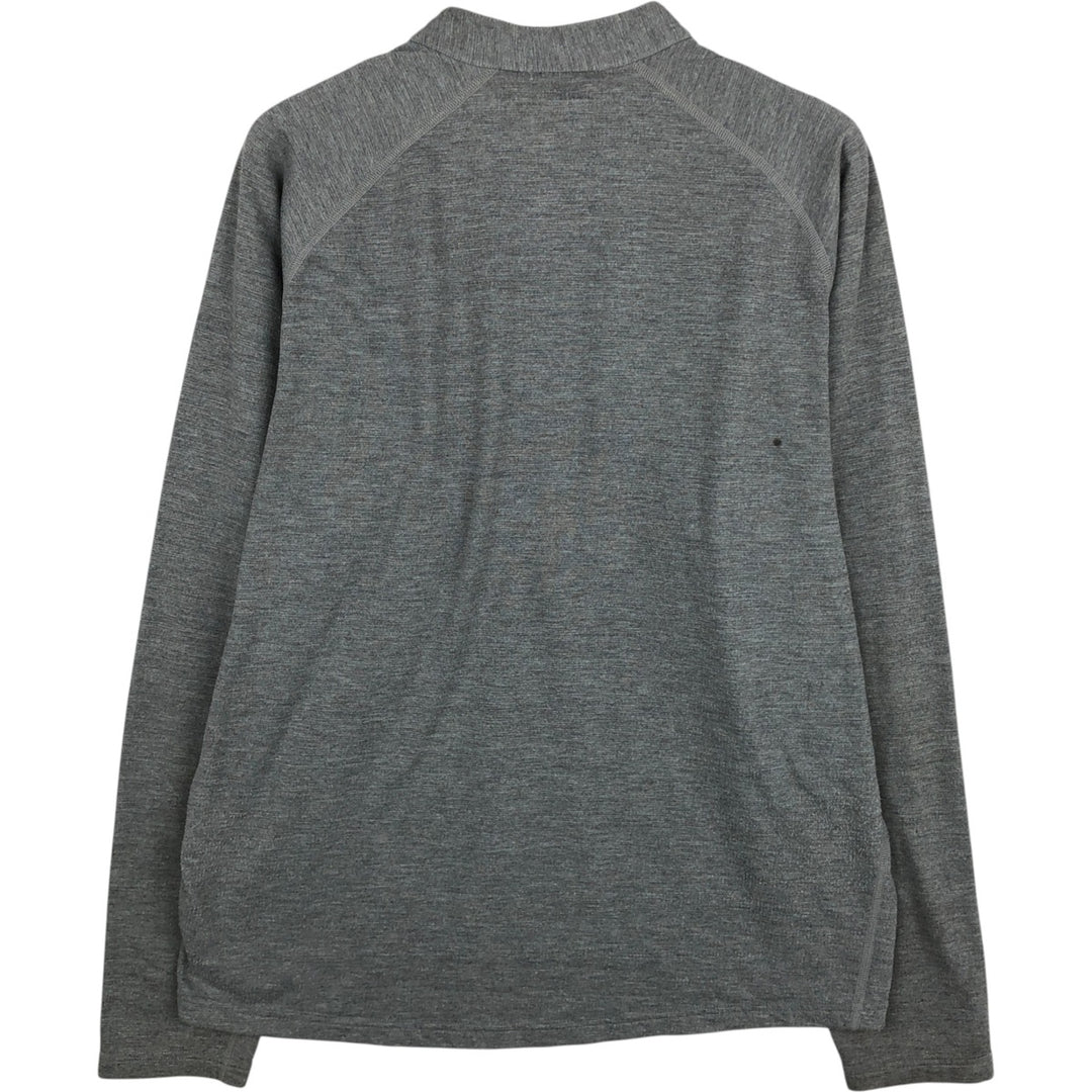 2000'S Patagonia Regulator R.5 21045SP02 Half-Zip Sweatshirt, Made in USA, Men's Size L (approx.) unclear gray type Vintage Second Hand
