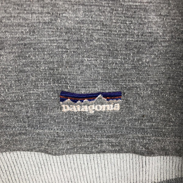 2000'S Patagonia Regulator R.5 21045SP02 Half-Zip Sweatshirt, Made in USA, Men's Size L (approx.) unclear gray type Vintage Second Hand