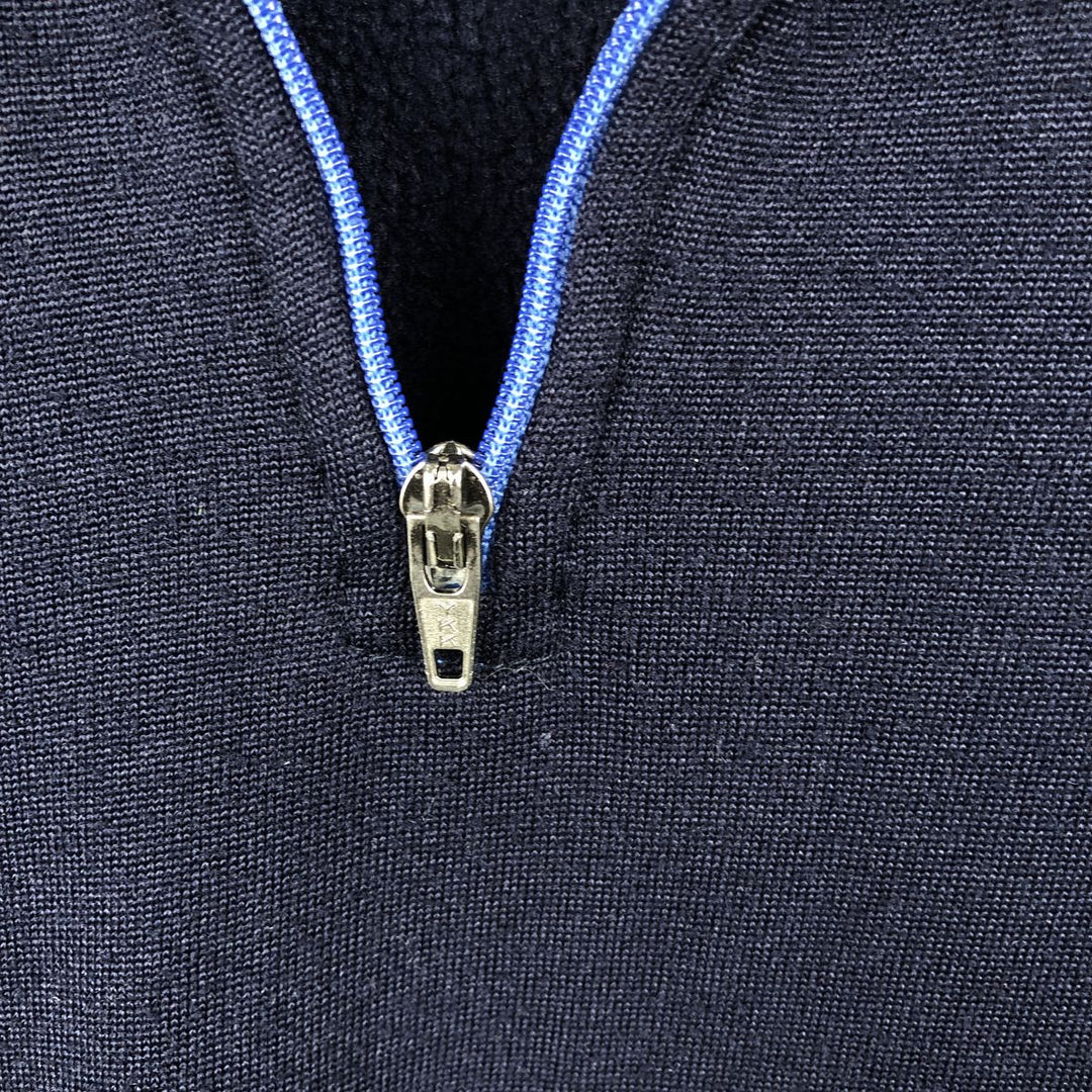 Patagonia CAPILENE Half-Zip Fleece Pullover, Made in USA, Men's XL (approx.) polyester navy blue type Vintage Second Hand