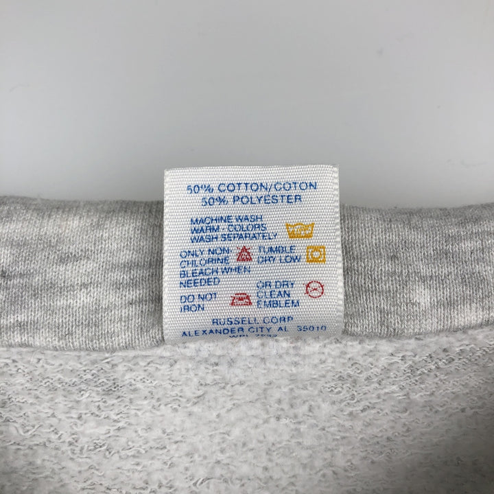 JERSEY'S SUPER SWEATS Half-Zip Sweatshirt, Made in USA, Men's Size L (Equivalent), with Collar cotton gray type Vintage Second Hand