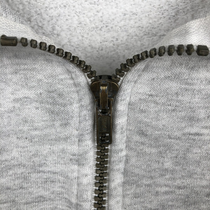 JERSEY'S SUPER SWEATS Half-Zip Sweatshirt, Made in USA, Men's Size L (Equivalent), with Collar cotton gray type Vintage Second Hand