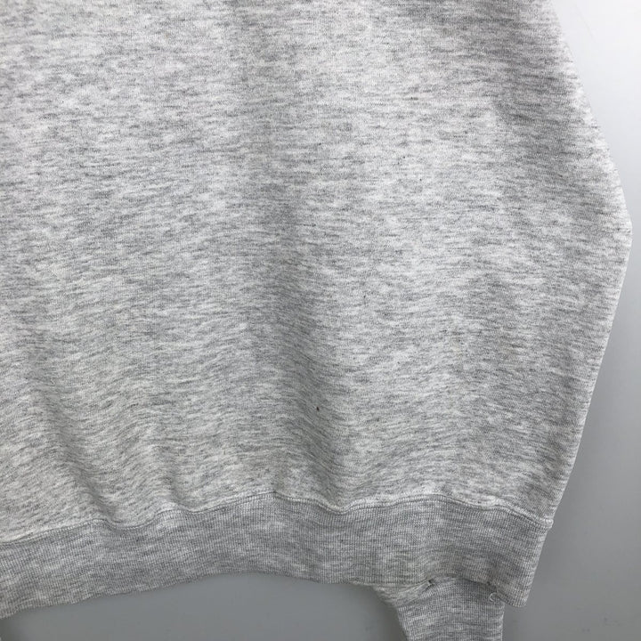 JERSEY'S SUPER SWEATS Half-Zip Sweatshirt, Made in USA, Men's Size L (Equivalent), with Collar cotton gray type Vintage Second Hand