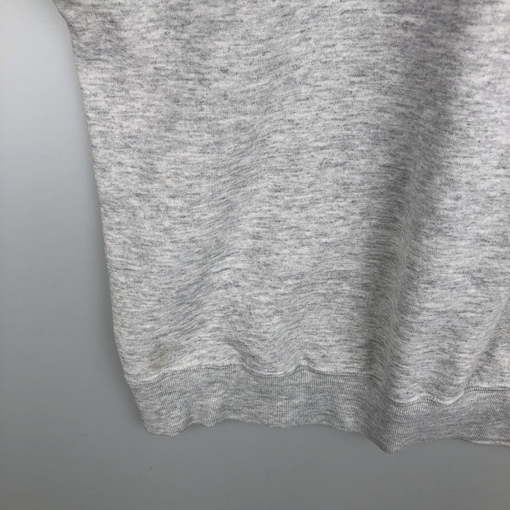 JERSEY'S SUPER SWEATS Half-Zip Sweatshirt, Made in USA, Men's Size L (Equivalent), with Collar cotton gray type Vintage Second Hand