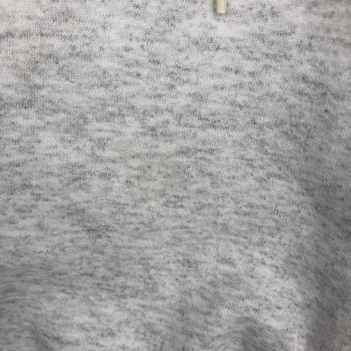 Disney MICKEY MOUSE Half-Zip Sweatshirt, Made in USA, Men's Size XL (approx.) polyester gray type Vintage Second Hand