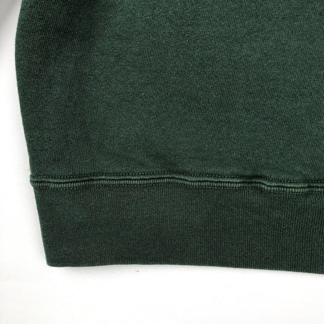 Ralph Lauren POLO by Ralph Lauren Half-Zip Sweatshirt, Made in USA, Men's Size L (approx.) cotton Green type dark green Vintage Second Hand
