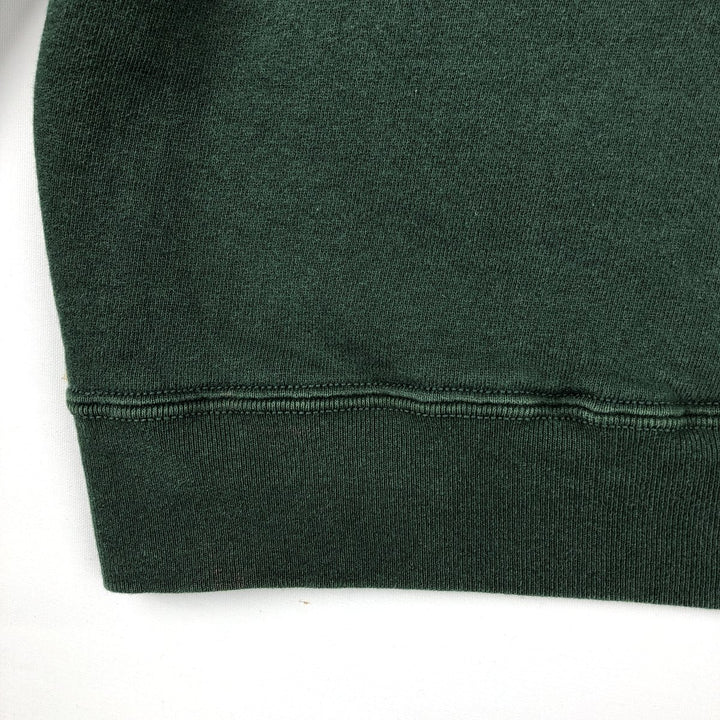 Ralph Lauren POLO by Ralph Lauren Half-Zip Sweatshirt, Made in USA, Men's Size L (approx.) cotton Green type dark green Vintage Second Hand