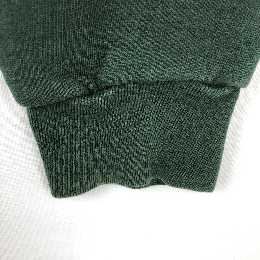 Ralph Lauren POLO by Ralph Lauren Half-Zip Sweatshirt, Made in USA, Men's Size L (approx.) cotton Green type dark green Vintage Second Hand