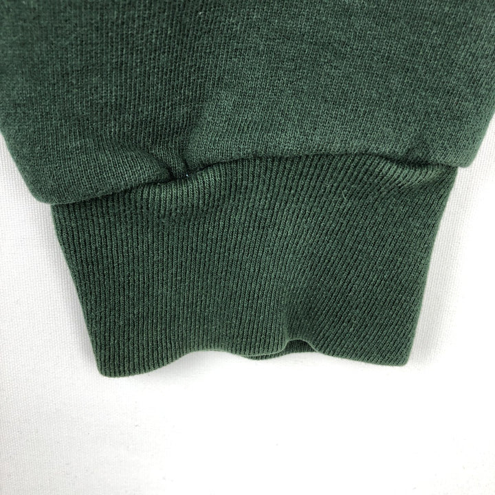 Ralph Lauren POLO by Ralph Lauren Half-Zip Sweatshirt, Made in USA, Men's Size L (approx.) cotton Green type dark green Vintage Second Hand