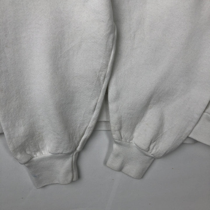 90'S Fruit of the Loom Dog Print Animal Sweatshirt Trainer Made in USA Men's XL Vintage cotton white type Vintage Second Hand