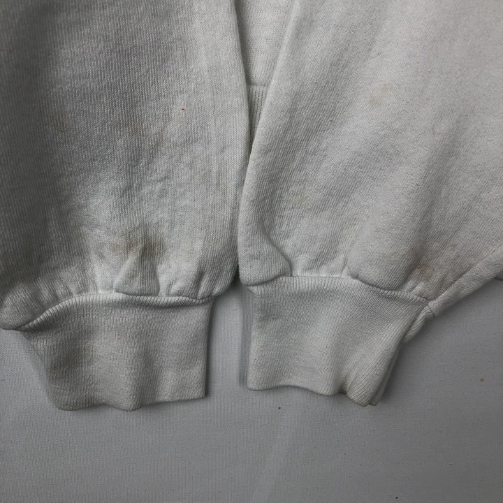 90'S Fruit of the Loom Dog Print Animal Sweatshirt Trainer Made in USA Men's XL Vintage cotton white type Vintage Second Hand