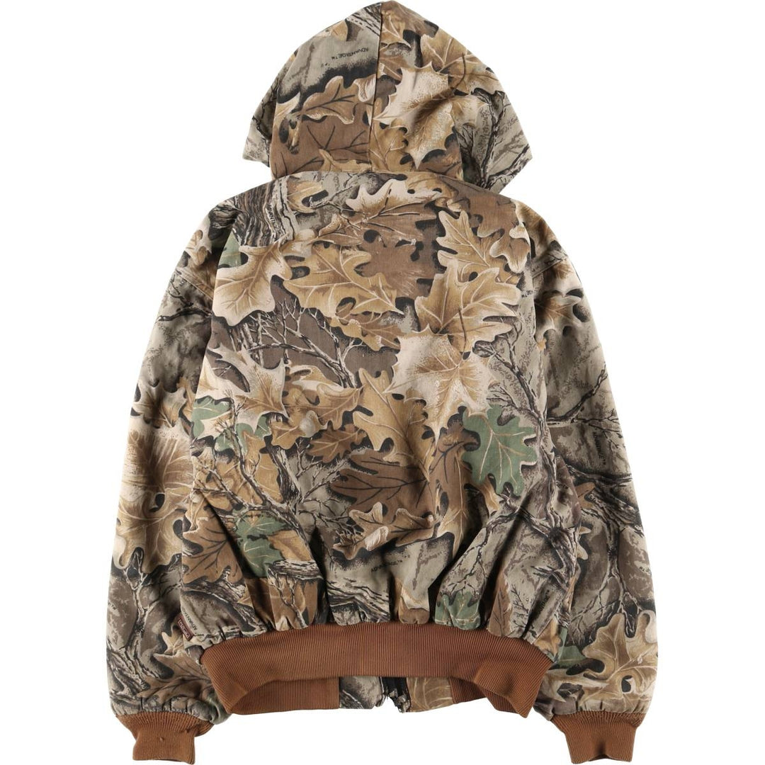 Special discounted price due to minor imperfections: ~90'S WALLS Realtree Camo Cotton Hoodie, Men's Size L (approx.), Vintage cotton brown type Vintage Second Hand