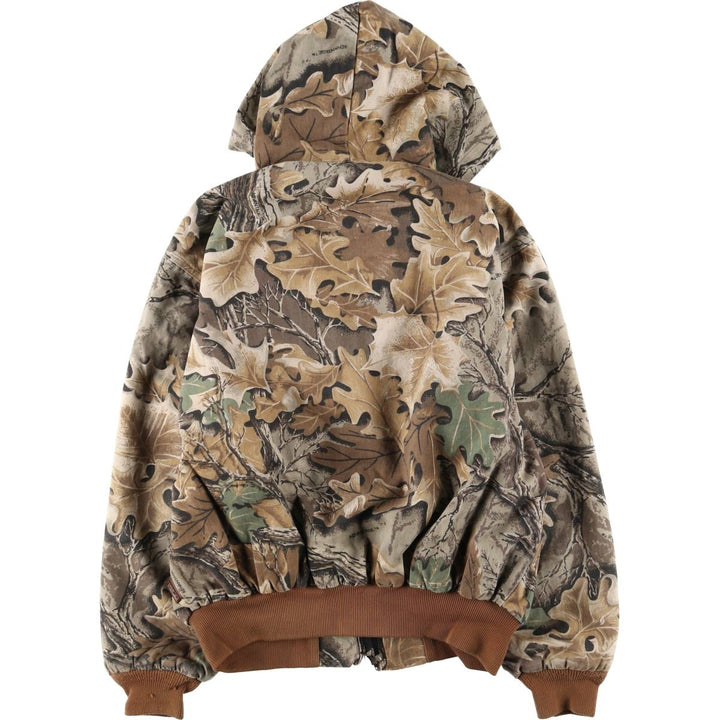 Special discounted price due to minor imperfections: ~90'S WALLS Realtree Camo Cotton Hoodie, Men's Size L (approx.), Vintage cotton brown type Vintage Second Hand