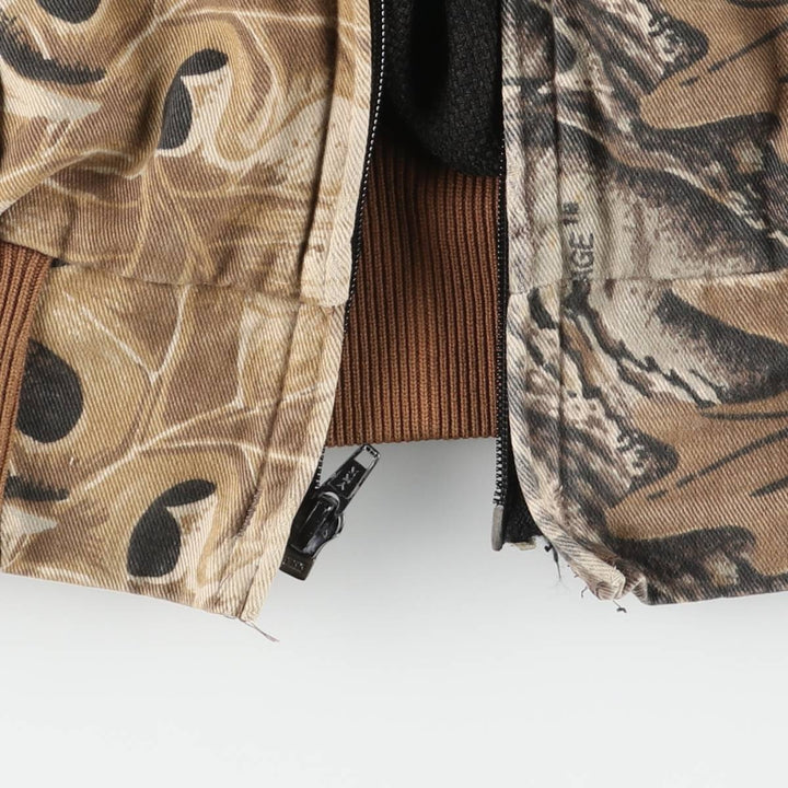 Special discounted price due to minor imperfections: ~90'S WALLS Realtree Camo Cotton Hoodie, Men's Size L (approx.), Vintage cotton brown type Vintage Second Hand