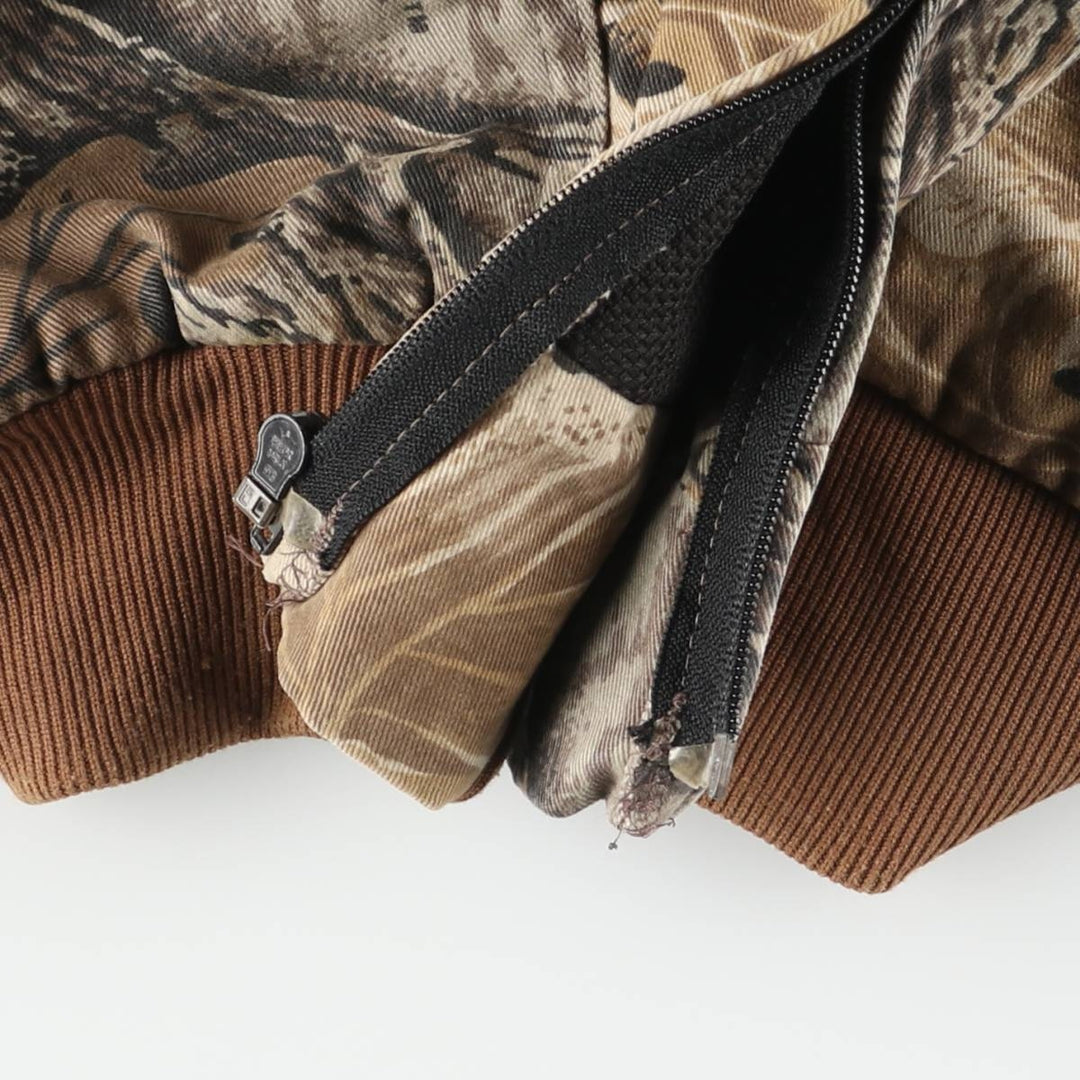 Special discounted price due to minor imperfections: ~90'S WALLS Realtree Camo Cotton Hoodie, Men's Size L (approx.), Vintage cotton brown type Vintage Second Hand