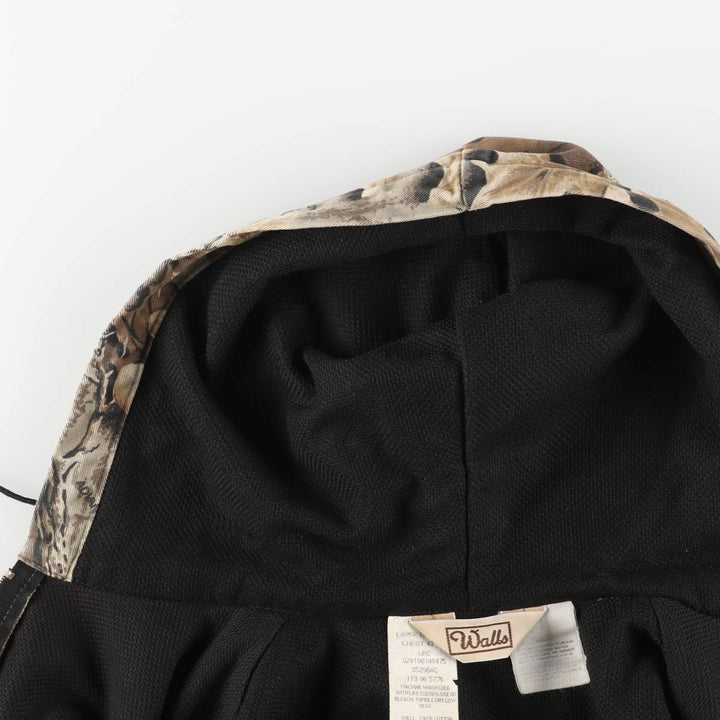 Special discounted price due to minor imperfections: ~90'S WALLS Realtree Camo Cotton Hoodie, Men's Size L (approx.), Vintage cotton brown type Vintage Second Hand