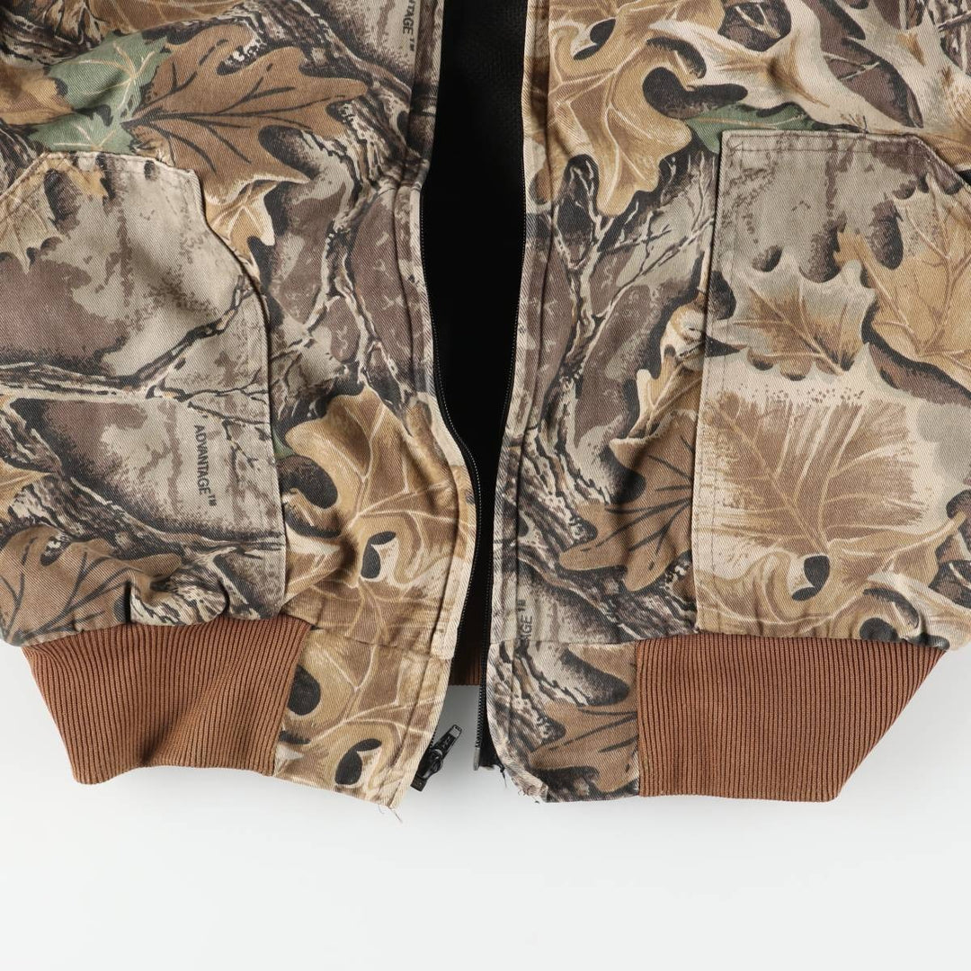 Special discounted price due to minor imperfections: ~90'S WALLS Realtree Camo Cotton Hoodie, Men's Size L (approx.), Vintage cotton brown type Vintage Second Hand