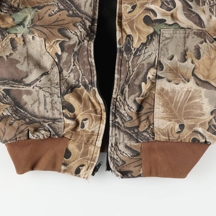 Special discounted price due to minor imperfections: ~90'S WALLS Realtree Camo Cotton Hoodie, Men's Size L (approx.), Vintage cotton brown type Vintage Second Hand