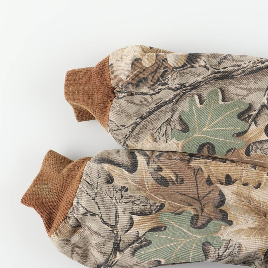 Special discounted price due to minor imperfections: ~90'S WALLS Realtree Camo Cotton Hoodie, Men's Size L (approx.), Vintage cotton brown type Vintage Second Hand