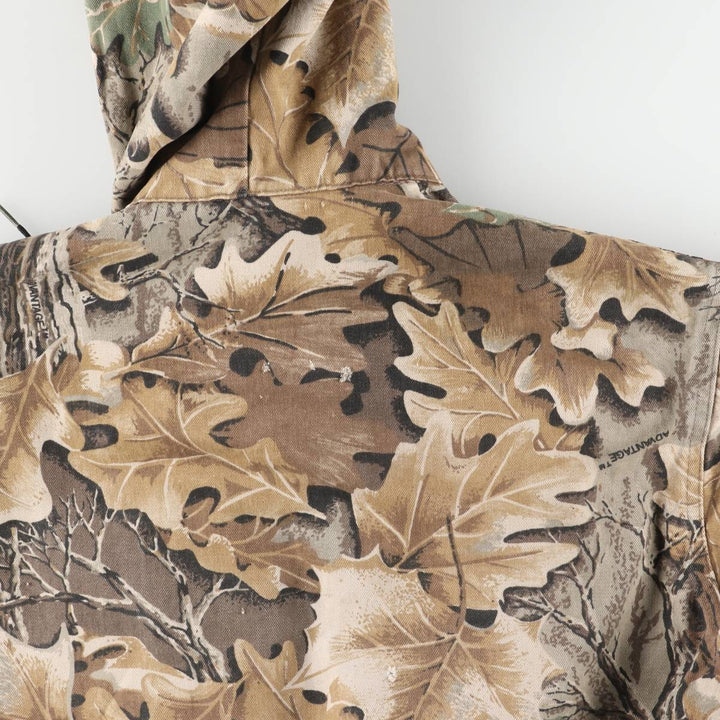 Special discounted price due to minor imperfections: ~90'S WALLS Realtree Camo Cotton Hoodie, Men's Size L (approx.), Vintage cotton brown type Vintage Second Hand