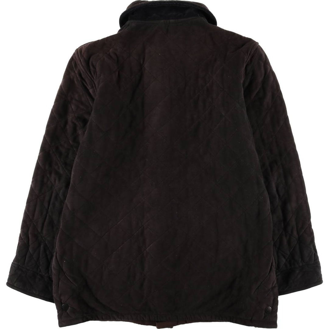 Barbour COUNTRY CLASSIC QUILT 3-Warrant Quilted Puffer Jacket (Men's Size L) unclear black type Vintage Second Hand