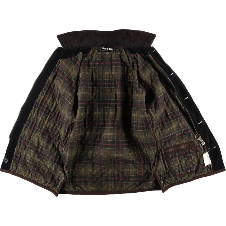 Barbour COUNTRY CLASSIC QUILT 3-Warrant Quilted Puffer Jacket (Men's Size L) unclear black type Vintage Second Hand