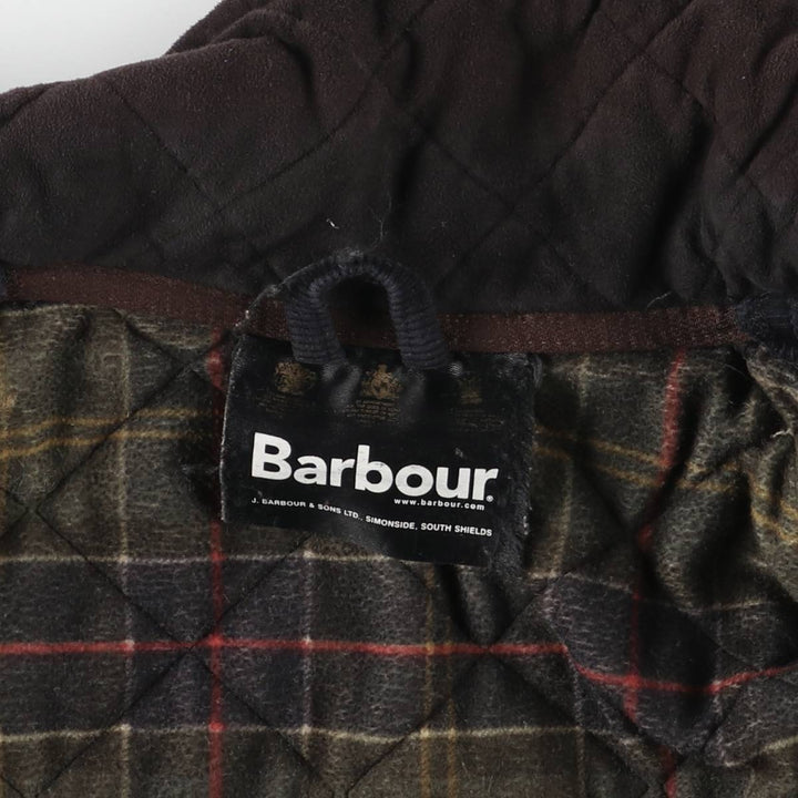 Barbour COUNTRY CLASSIC QUILT 3-Warrant Quilted Puffer Jacket (Men's Size L) unclear black type Vintage Second Hand